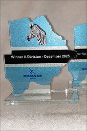 Profile cut Glass Awards for Golf in Botswana