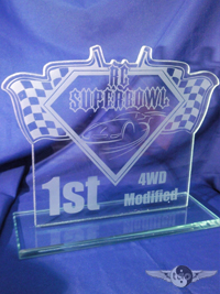 Glass Superbowl award 2009