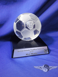 Crystal Soccer Ball Award