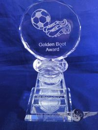 Crystal Soccer Disc Award