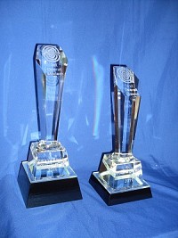 A7 Serena Crystal pedestal awards