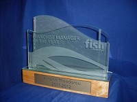 Fish-Aways Regional glass Trophies