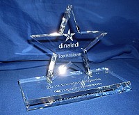 Crystal stars with a crystal base