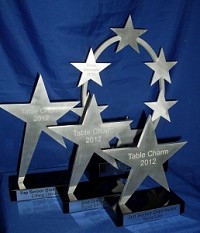 Brushed Aluminium Star Awards