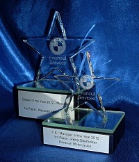 Crystal star awards BMW