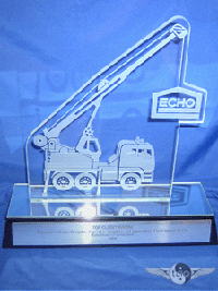 Glass Truck Trophy 