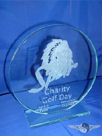 Round Glass Trophy 