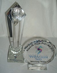 Crystal Half Ball golf and crystal round