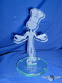profile cut Chef Glass Trophy 