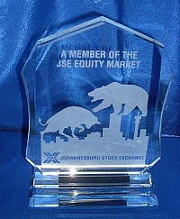 Old Fashioned crystal trophy