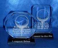 Small crystal Golf awards