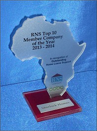 Profile cut glass Africa RNS