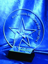 Round Star Award Profile cut