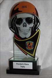 Profile cut Glass Award President's Choice