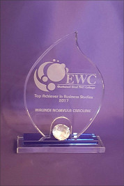 Crystal Flame shaped award with a small diamond