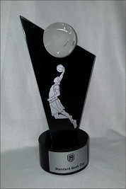 Wood and basket Ball award