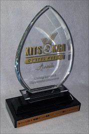 Crystal Leaf shape with Gold detail Xitsonga Awards