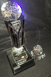 Crystal diamond and Pedestal award