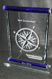 Crystal Blue Scroll Award