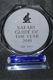 Crystal Octagon Award with Blue base