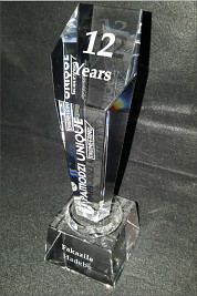 Crystal Plinth Award A7