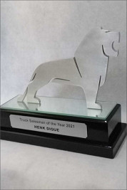Brushed aluminium MAN Trucks Lion