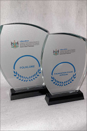 Crystal Oval shaped awards